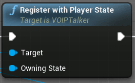 Registering positional voice with the player state