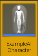 Created blueprint character