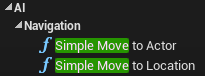Simple move to actor and simple move to location blueprint nodes