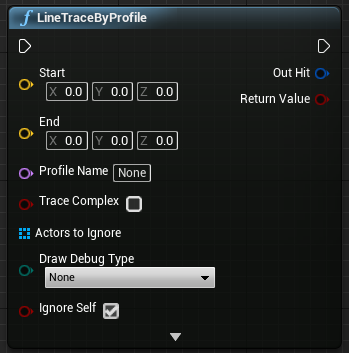 Calculate a line trace by collision profile