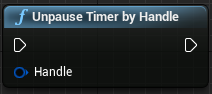 Unpausing the timer by handle
