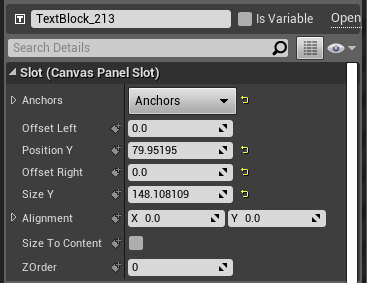 Setting the text properties