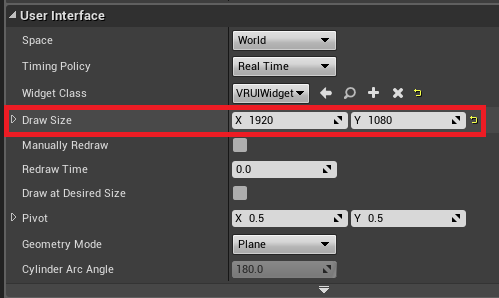 Setting the draw size of the drawn widget