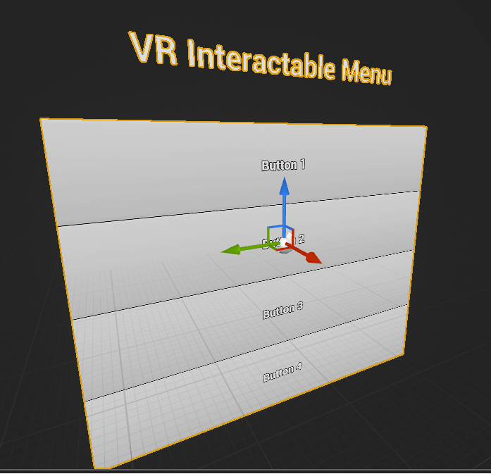 The vr widget is now displayed in the blueprint editor.