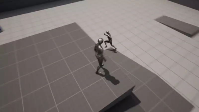 Demo video showing the NavMesh AI in the Unreal Engine 5 Editor