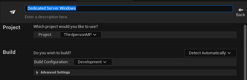 Giving our profile a name